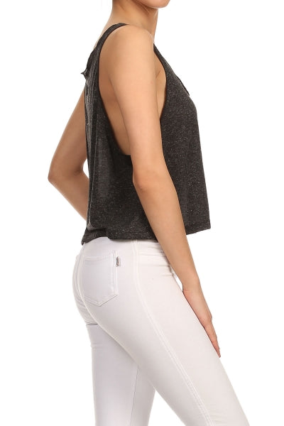 Relaxed Fit Cropped Tank